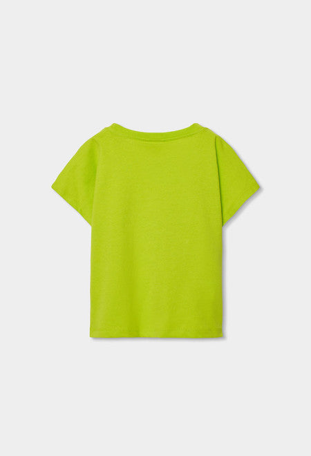 CAMISETA DE PUNTO COLOR LIMA