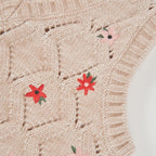 CHALECO TRICOTOSA PARA NIÑA BEIGE