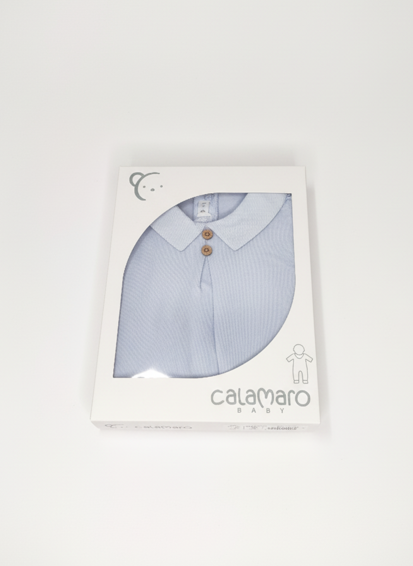 CONJUNTO TOP Y PANTALÓN AZUL CELESTO CON CUELLO PETER PAN