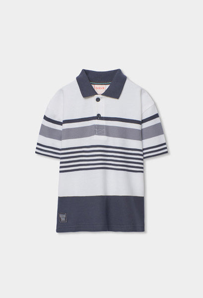 POLO PIQUÉ LISTADO MULTICOLOR
