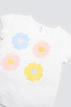CONJUNTO DE BEBÉ 3 PIEZAS BLANCO Y ROSA CON LAZO