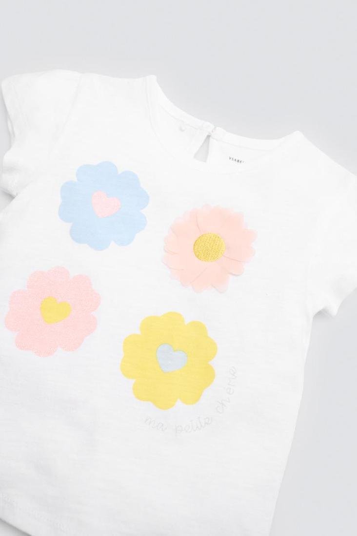 CONJUNTO DE BEBÉ 3 PIEZAS BLANCO Y ROSA CON LAZO