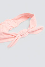 CONJUNTO DE BEBÉ 3 PIEZAS BLANCO Y ROSA CON LAZO