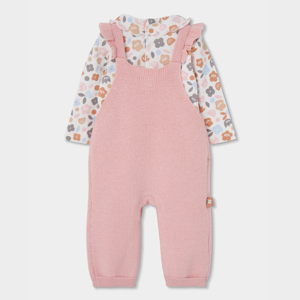 CONJUNTO DE BEBÉ DE PUNTO ROSA