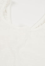 CAMISETA DE TIRANTES DE PUNTO FLAMENCO BLANCA