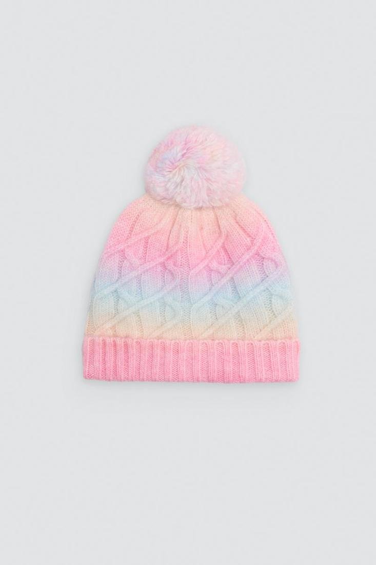 GORRO CON POMPOM ARCOIRIS