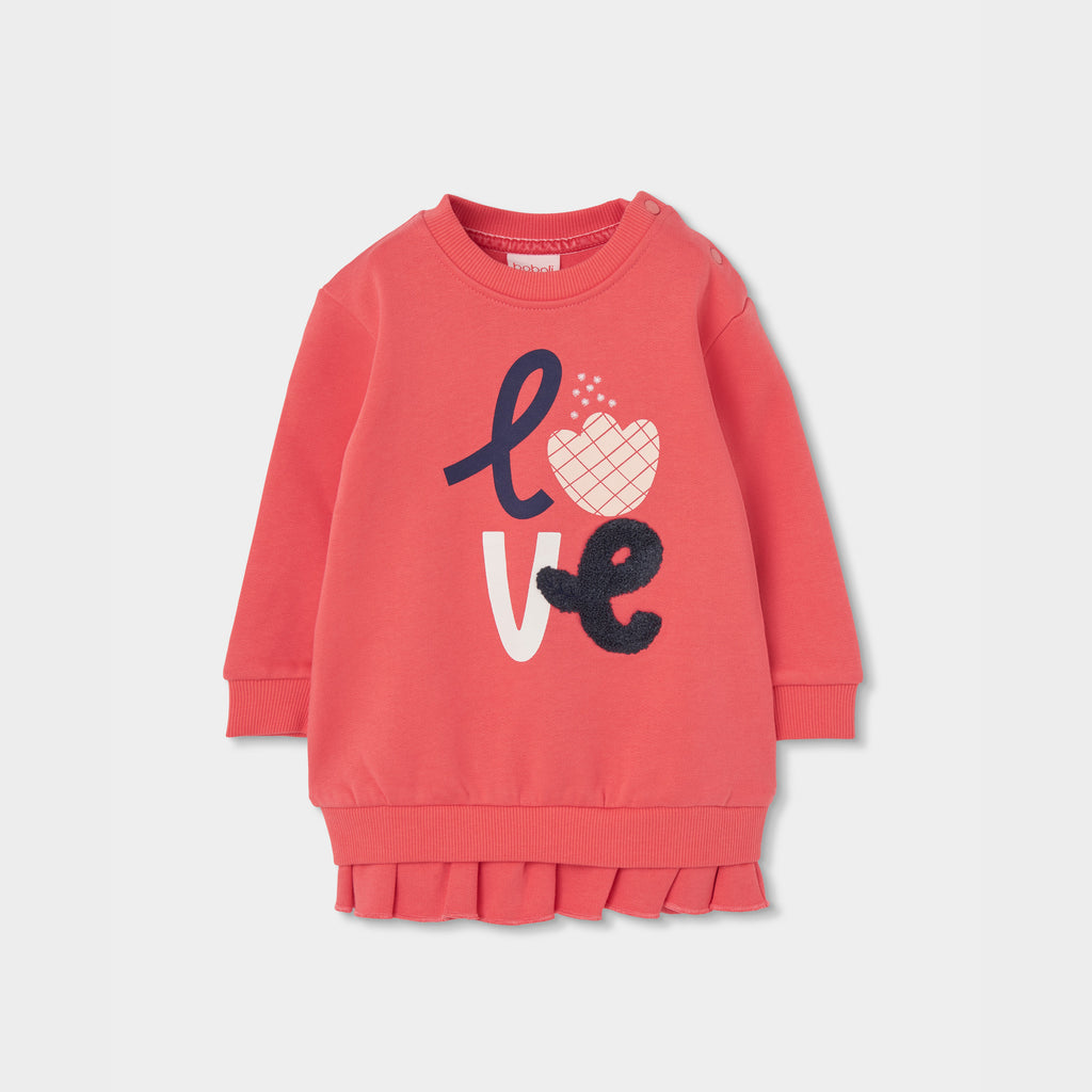 CONJUNTO DE PUNTO NIÑA LOVE MANGA LARGA