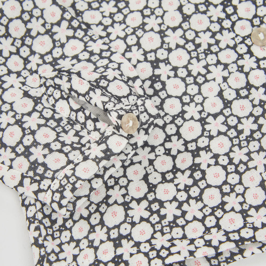 BLUSA DE MUSELINA CON ESTAMPADO DE FLORES