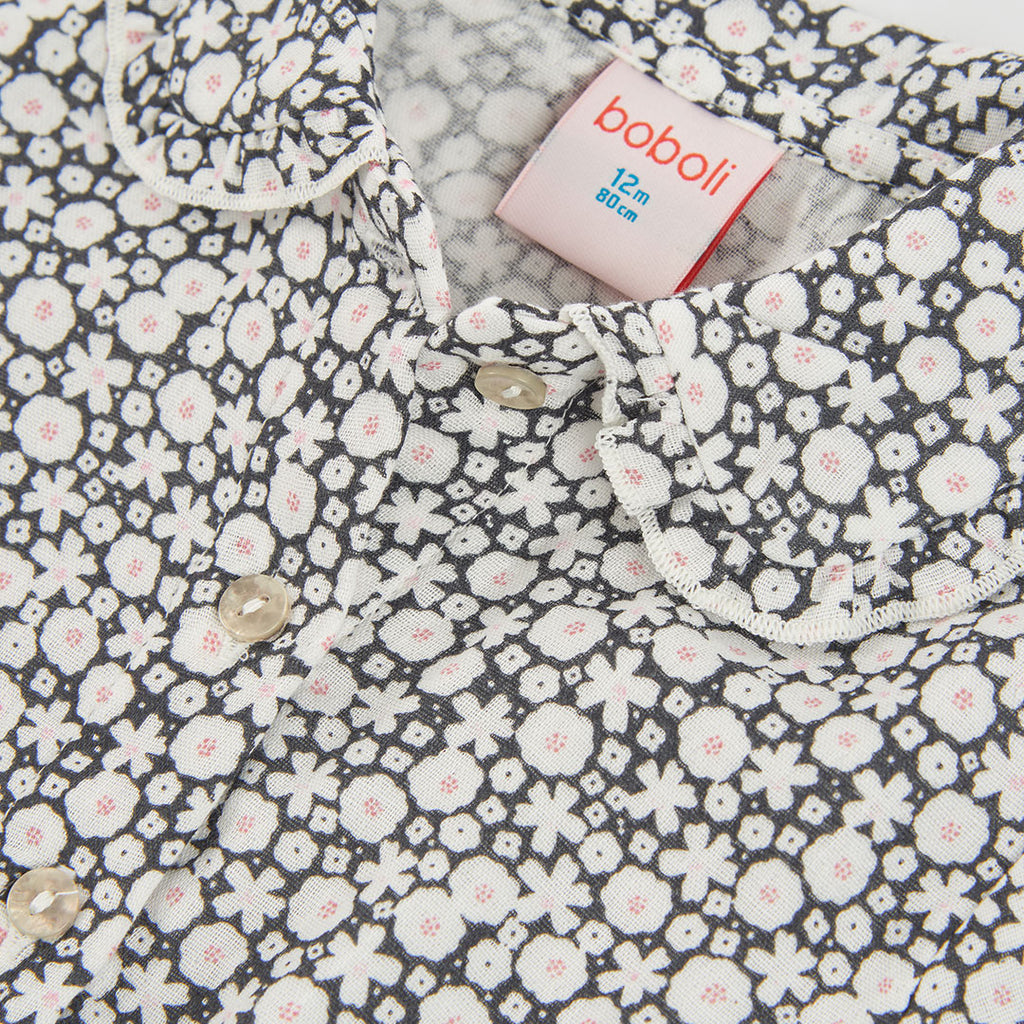 BLUSA DE MUSELINA CON ESTAMPADO DE FLORES