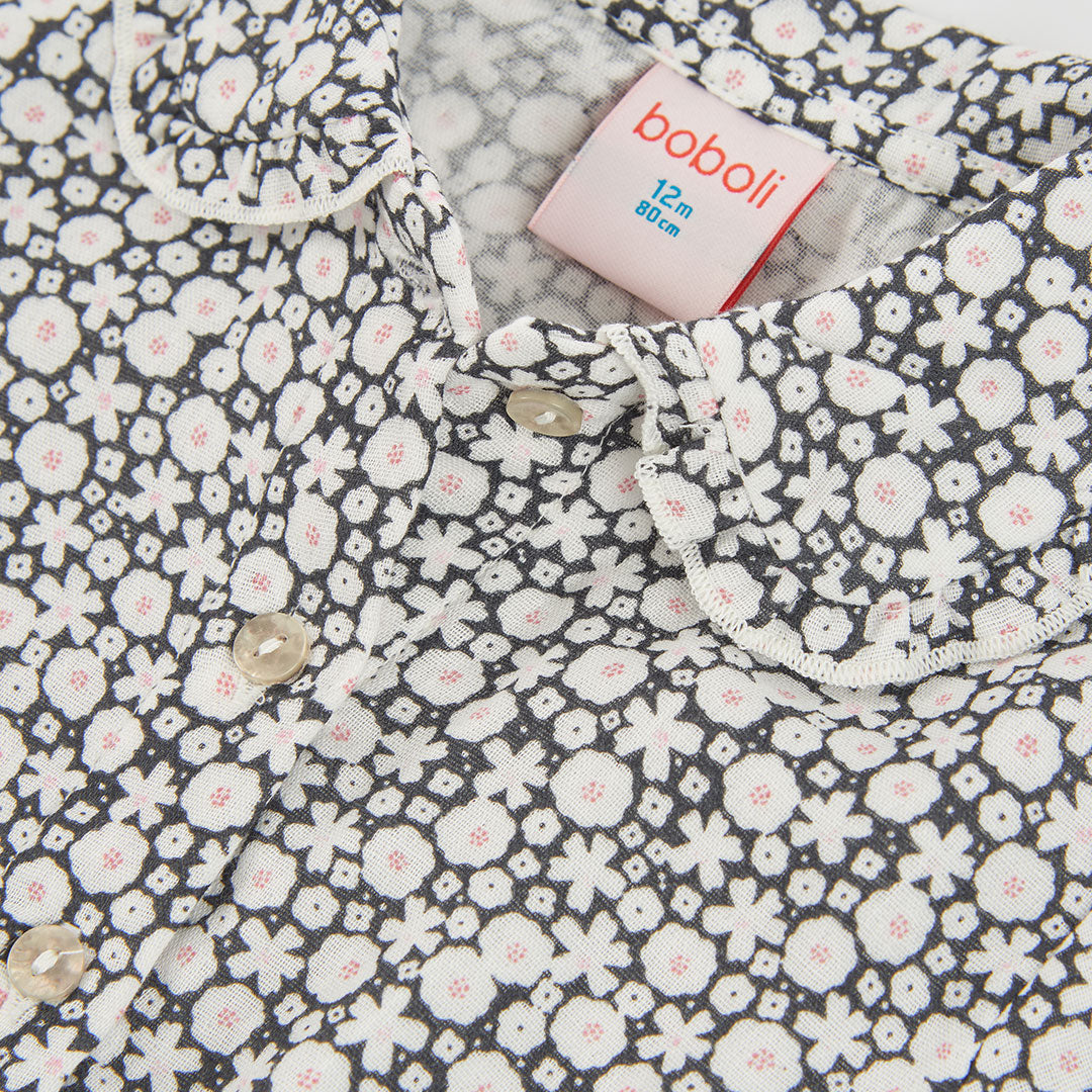 BLUSA DE MUSELINA CON ESTAMPADO DE FLORES