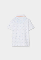 POLO PIQUÉ CON ESTAMPADO DE PALMERAS