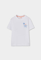 CAMISETA DE PUNTO BLANCO BEACH
