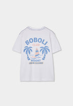 CAMISETA DE PUNTO BLANCO BEACH