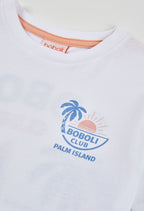 CAMISETA DE PUNTO BLANCO BEACH