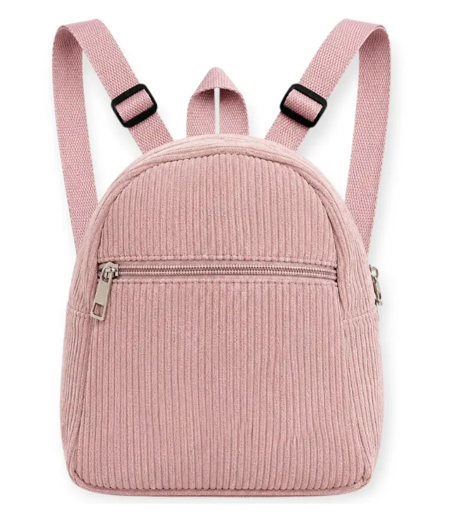 MOCHILA DE PANA ROSA EMPOLVADO