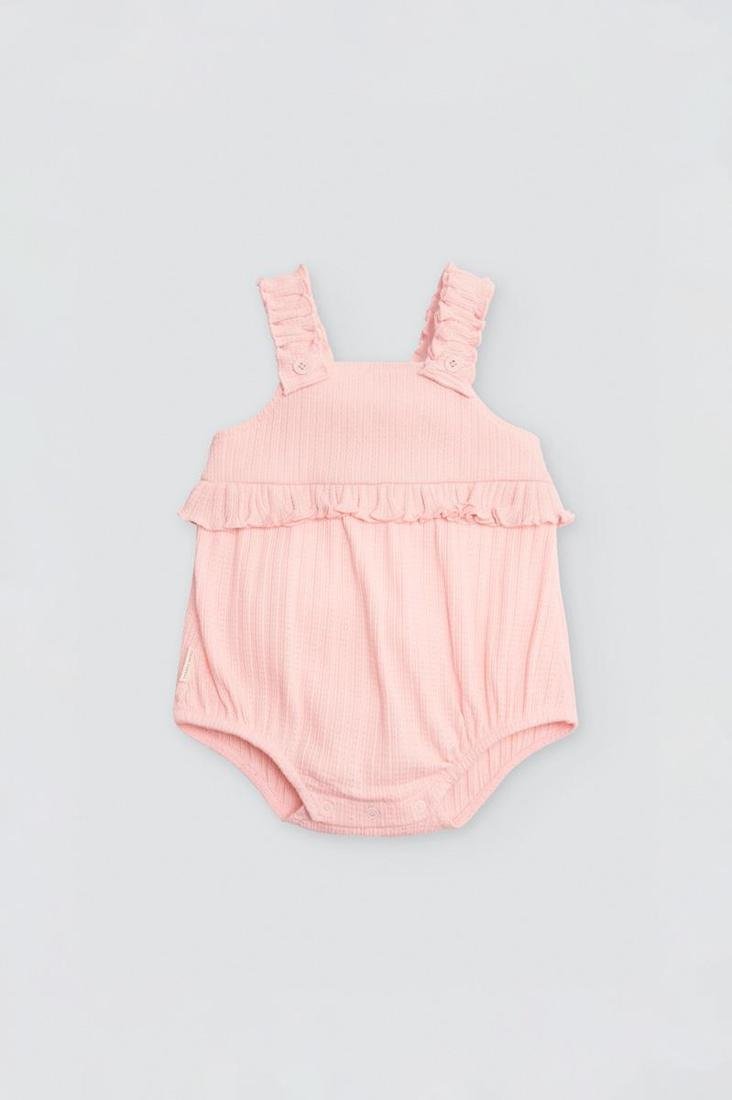 PETO DE BEBÉ ROSA DE TIRANTES