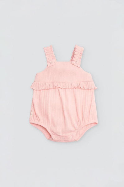 PETO DE BEBÉ ROSA DE TIRANTES