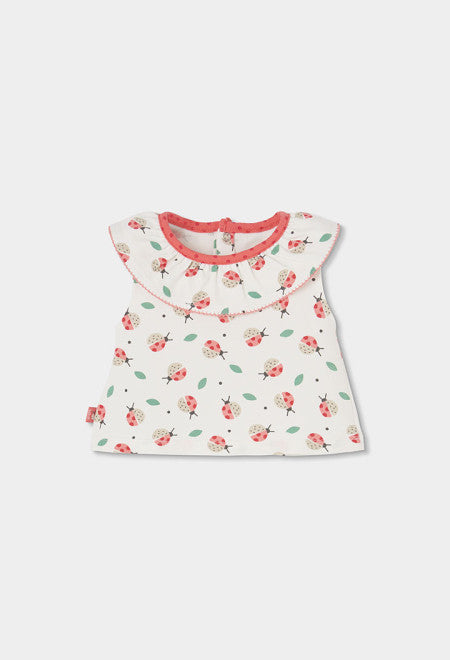 CONJUNTO DE PUNTO CON ESTAMPADO DE MARIQUITA