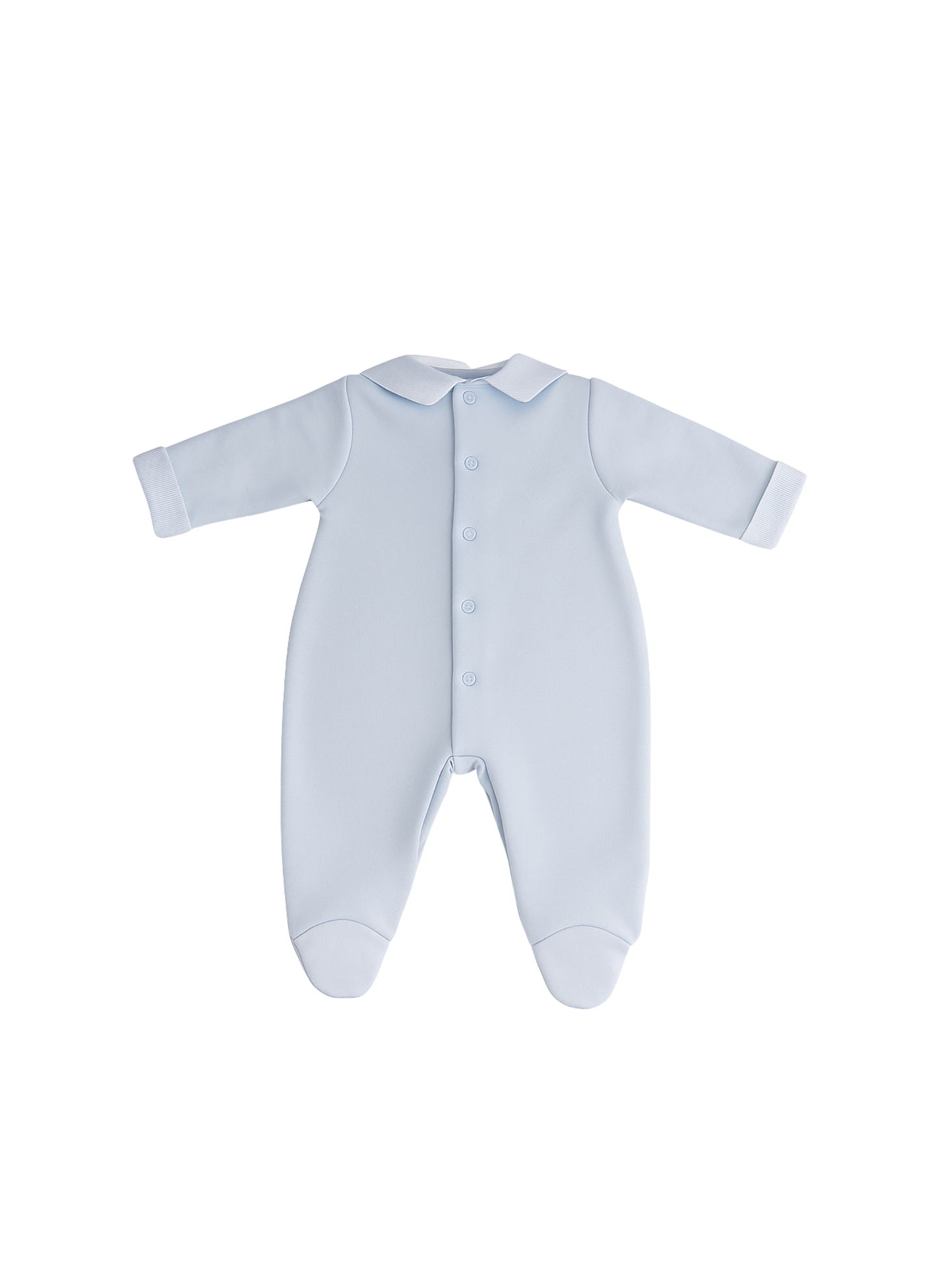 PELELE DE MANGA LARGA AZUL CELESTE CON CUELLO DE PETER PAN