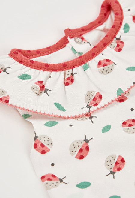 CONJUNTO DE PUNTO CON ESTAMPADO DE MARIQUITA