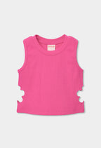 TOP EN CANALÉ ROSA