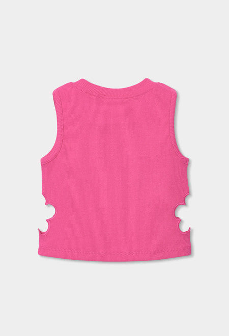TOP EN CANALÉ ROSA
