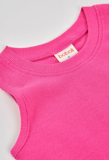 TOP EN CANALÉ ROSA