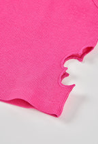 TOP EN CANALÉ ROSA