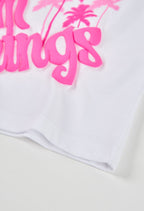 CAMISETA DE PUNTO DE MANGA CORTA BLANCA