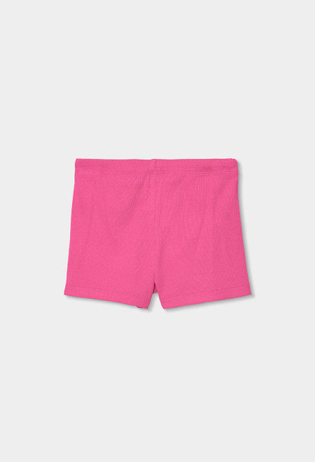 SHORT EN CANALÉ ROSA