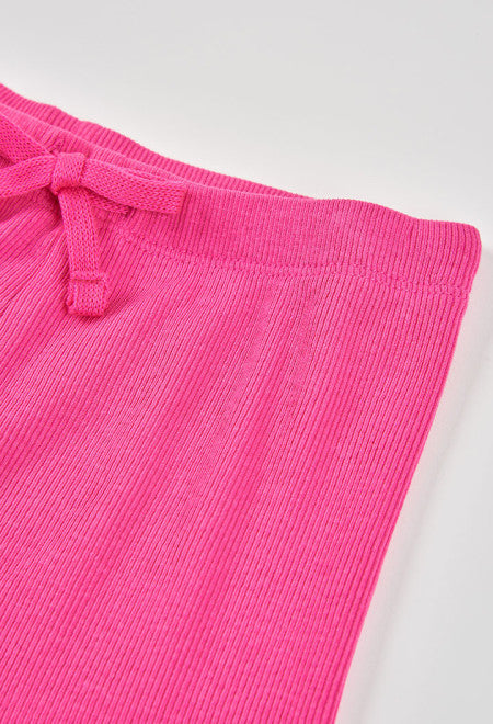 SHORT EN CANALÉ ROSA