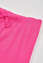SHORT EN CANALÉ ROSA