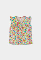 CAMISETA DE PUNTO CON ESTAMPADO FLORAL