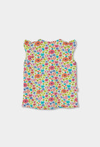 CAMISETA DE PUNTO CON ESTAMPADO FLORAL
