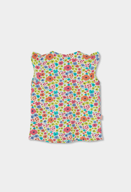 CAMISETA DE PUNTO CON ESTAMPADO FLORAL