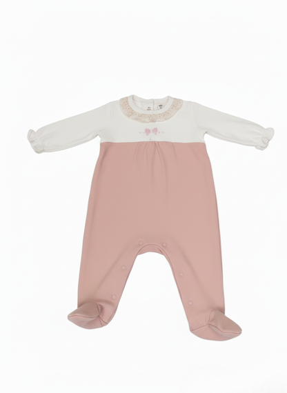 PACK DE 2 PELELES DE MANGA LARGA ROSA Y ESTAMPADO DE FLORES