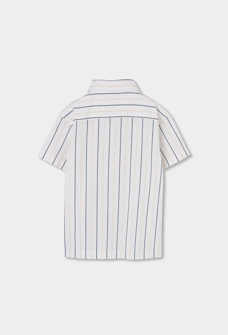 CAMISA POPELIN LISTADA BICOLOR