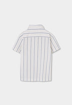 CAMISA POPELIN LISTADA BICOLOR