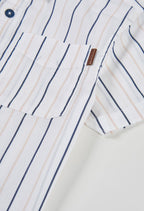 CAMISA POPELIN LISTADA BICOLOR