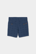 BERMUDAS SARGA CON ESTAMPADO DE REMOS