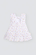 VESTIDO SIN MANGAS BLANCO CON ESTAMPADO