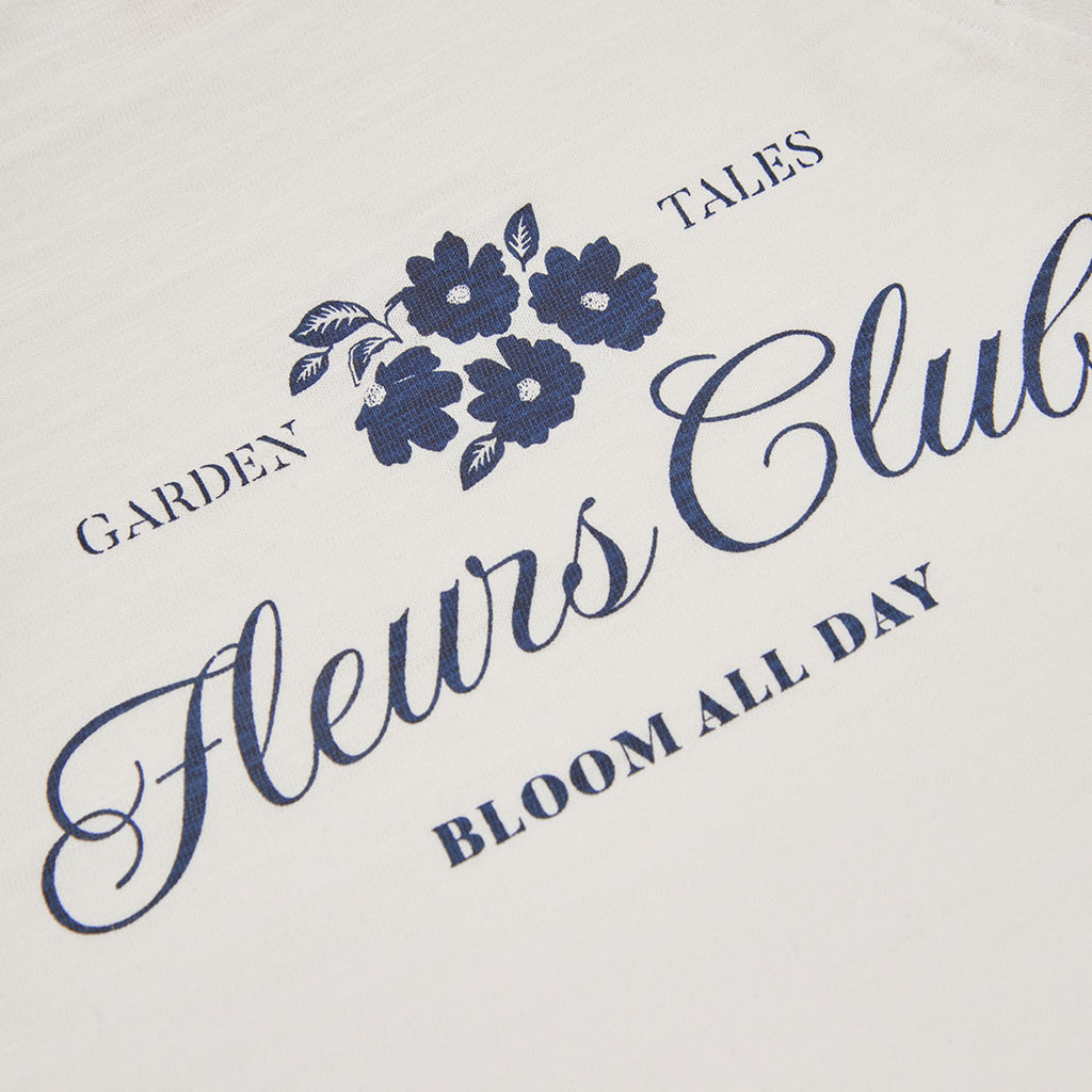 CAMISETA DE PUNTO FLAMÉ PARA NIÑA BLANCO