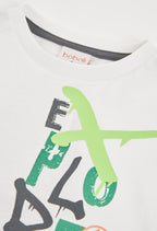 CAMISETA PUNTO BLANCO CON PERROS