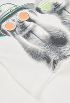 CAMISETA PUNTO BLANCO CON PERROS