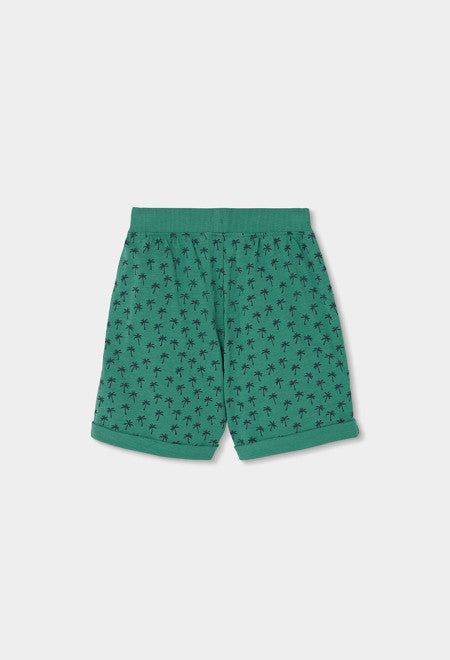 BERMUDAS DE PUNTO CON ESTAMPADO DE PALMERAS
