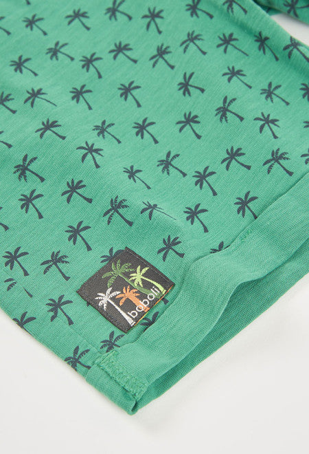 BERMUDAS DE PUNTO CON ESTAMPADO DE PALMERAS