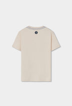 CAMISETA DE PUNTO BLANCA CON GATO