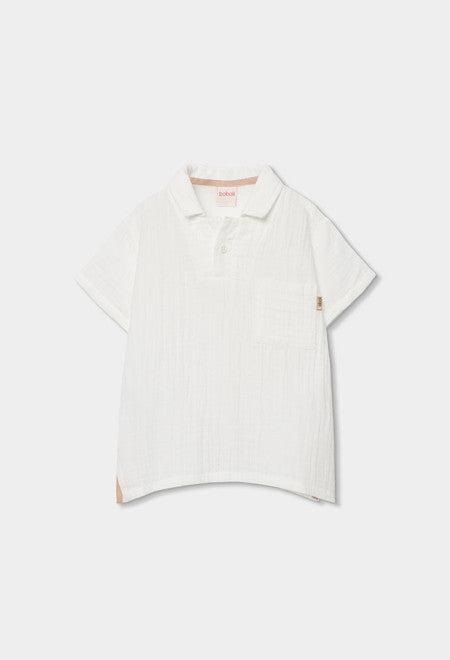 POLO DE MUSELINA BLANCO