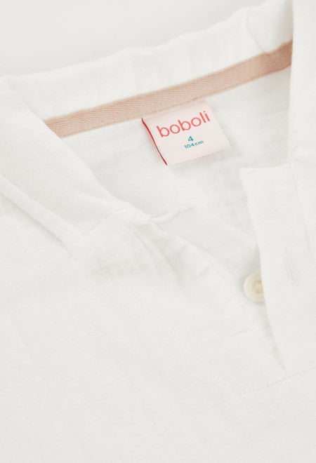 POLO DE MUSELINA BLANCO