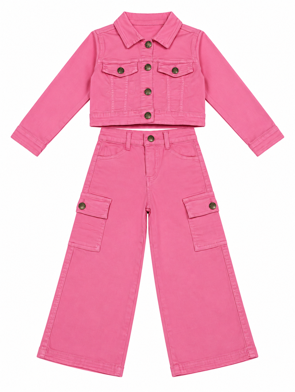 CONJUNTO VAQUERO ROSA NIÑA